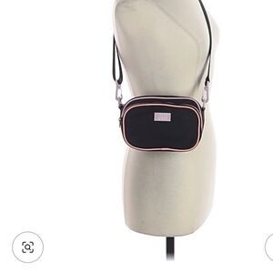 Black Zara kids retired Crossbody Bag with Pink purple and yellow pipe Trim